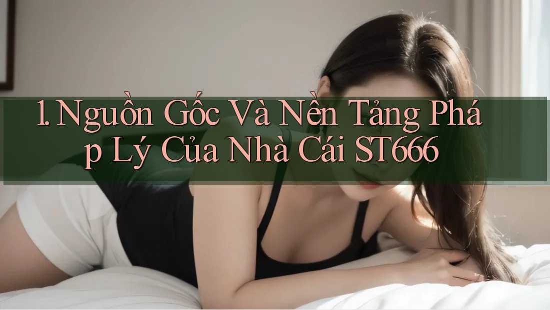 1. Nguồn Gốc Và Nền Tảng Pháp Lý Của Nhà Cái ST666 1. Nguồn Gốc Và Nền Tảng Pháp Lý Của Nhà Cái ST666
