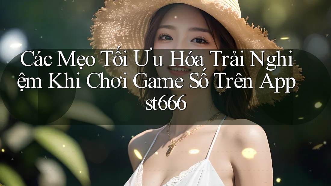 Các Mẹo Tối Ưu Hóa Trải Nghiệm Khi Chơi Game Số Trên App st666 Các Mẹo Tối Ưu Hóa Trải Nghiệm Khi Chơi Game Số Trên App st666