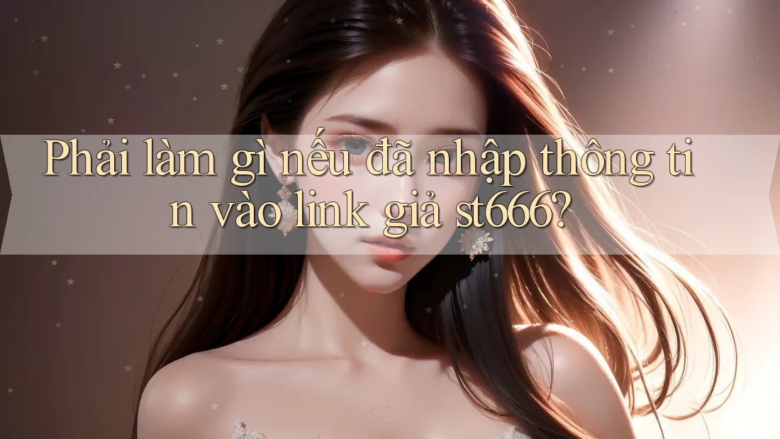 Phải làm gì nếu đã nhập thông tin vào link giả st666? Phải làm gì nếu đã nhập thông tin vào link giả st666?