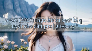 St666 (2025) thực hư ra sao bí quyết cho dân pro glossary