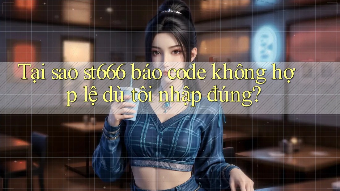 Tại sao st666 báo code không hợp lệ dù tôi nhập đúng? Tại sao st666 báo code không hợp lệ dù tôi nhập đúng?