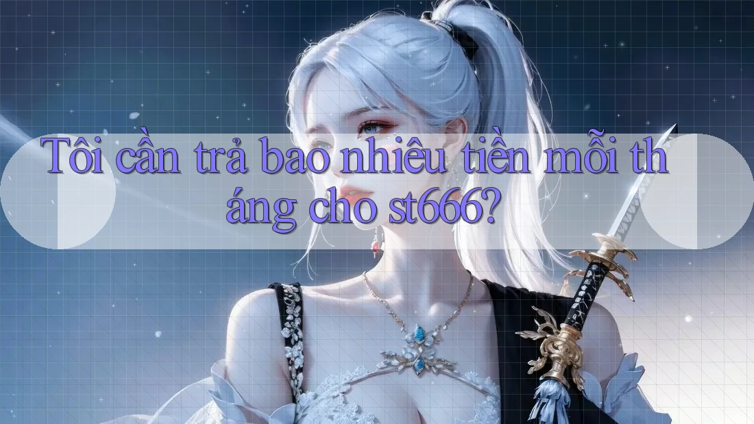 Tôi cần trả bao nhiêu tiền mỗi tháng cho st666? Tôi cần trả bao nhiêu tiền mỗi tháng cho st666?